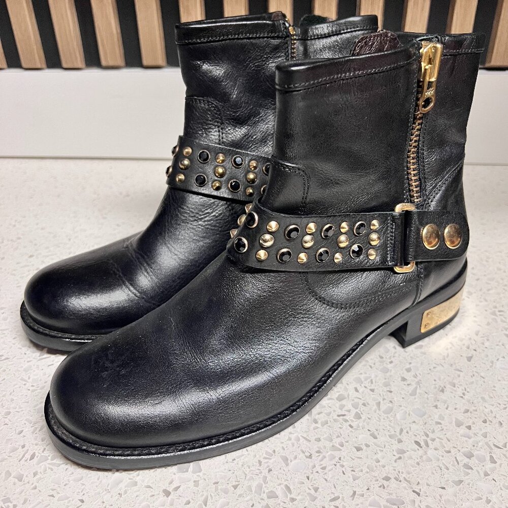 Italian Carlo Pazolini Moto Booties Size 38 US7.5